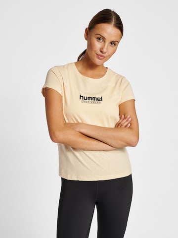 Hummel Performance Shirt 'Booster' in Beige: front