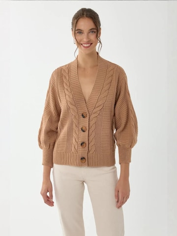 Hiccup Strickjacke in Braun