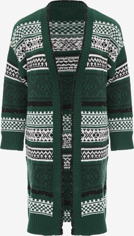 Jalene Knit Cardigan in Green: front