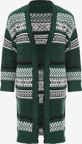 Jalene Knit Cardigan in Green: front