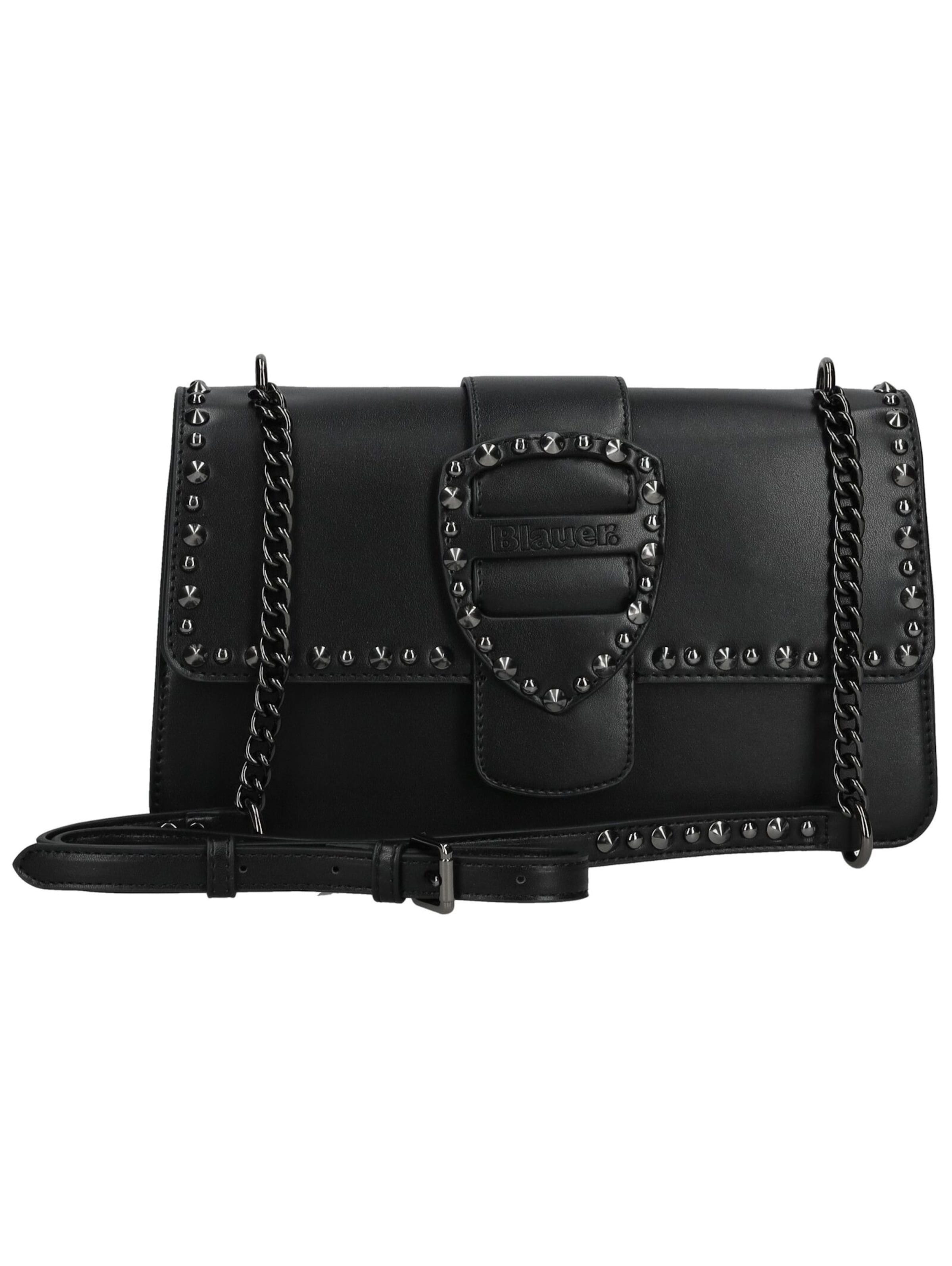 Blauer.USA Umhängetasche in Schwarz: Vorderseite