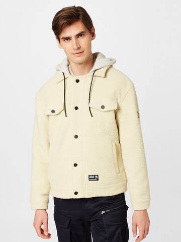 Alife and Kickin Winter Jacket 'BradAK' in Beige: front