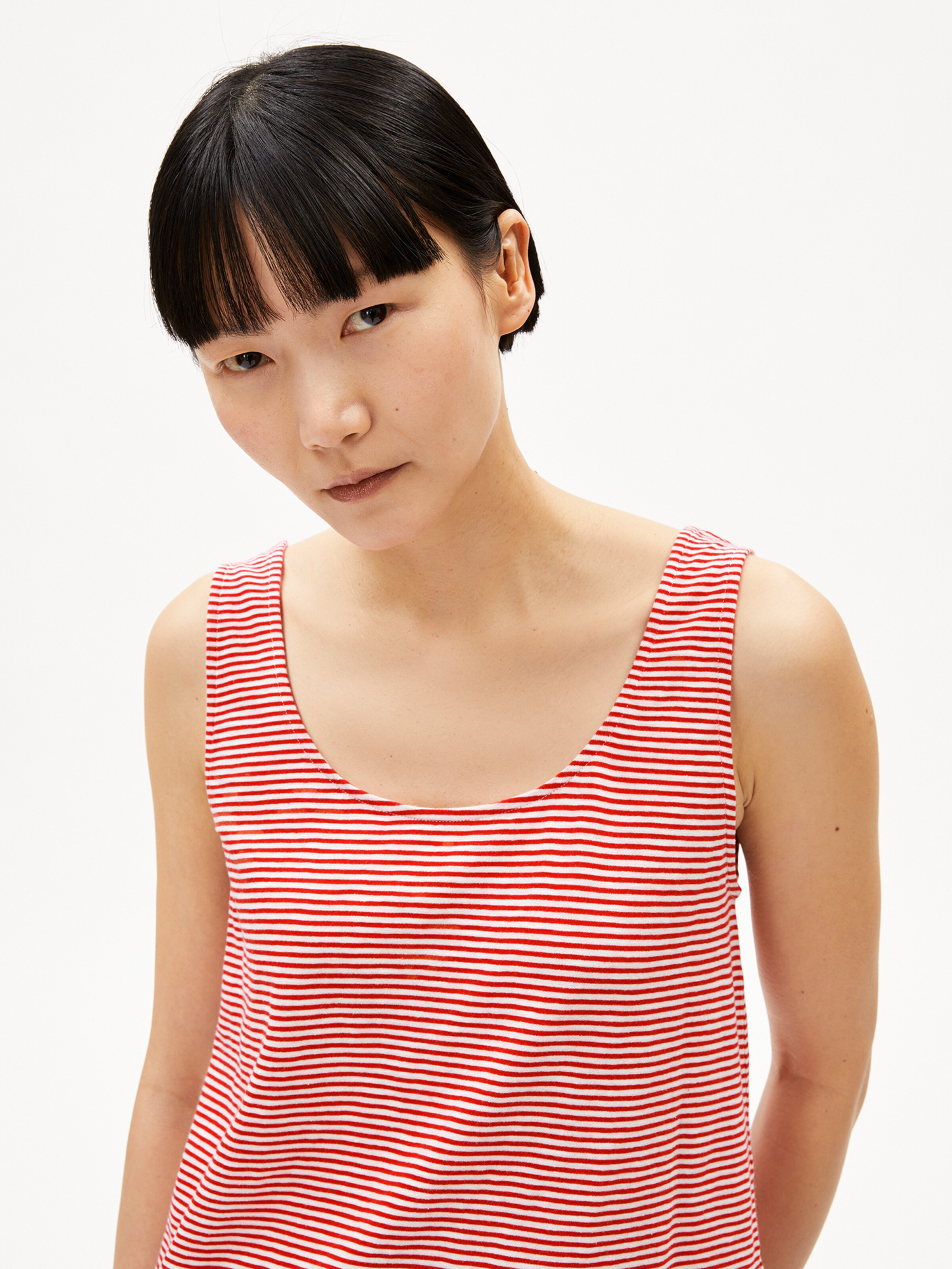 ARMEDANGELS Top 'Minaami Lita' in Red: front