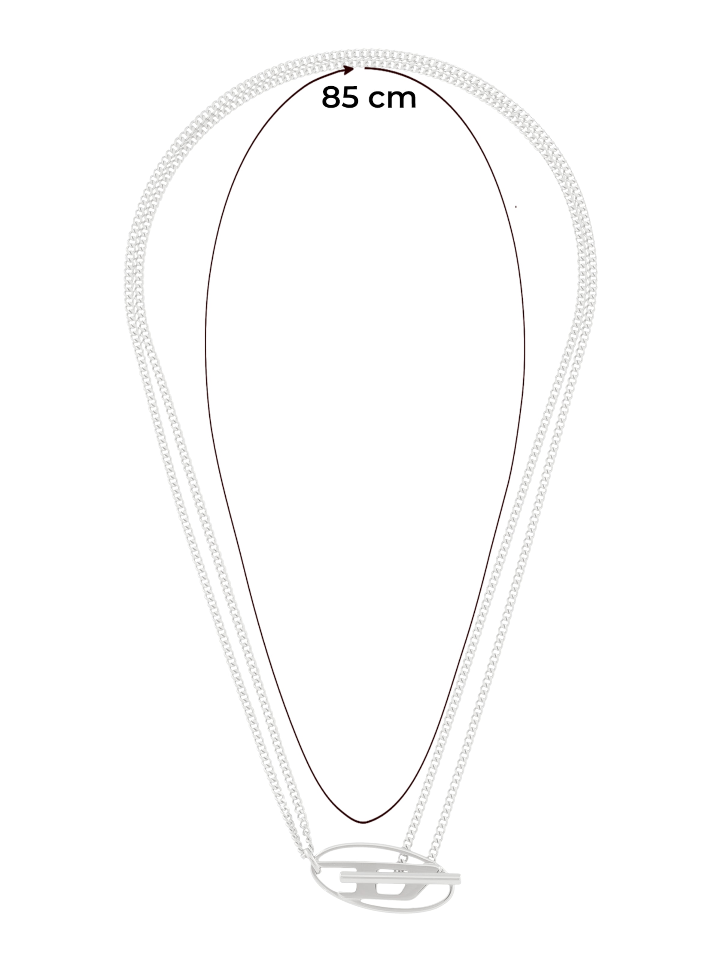 DIESEL Lánc - ezüst