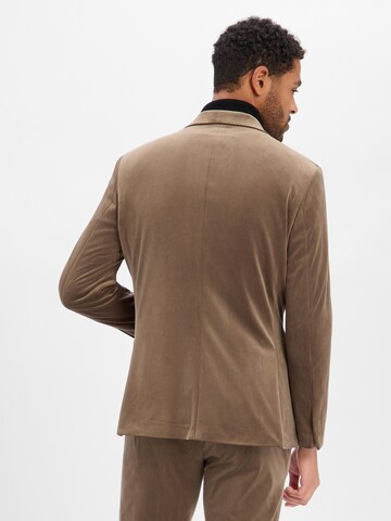BENVENUTO Regular fit Business Blazer ' Mario J ' in Brown