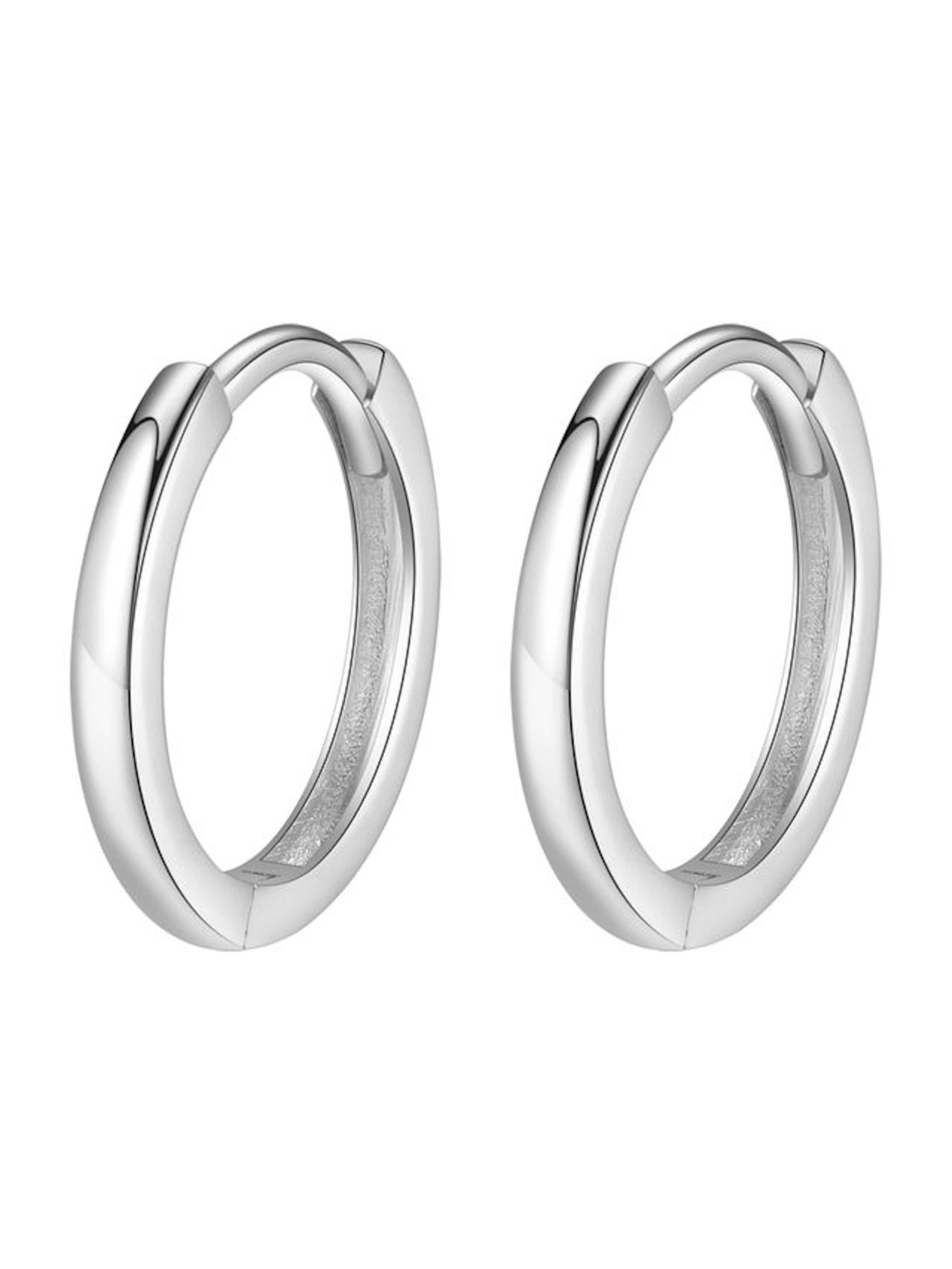 Dear Me Oorbel 'Prime Hoops' in Zilver: voorkant