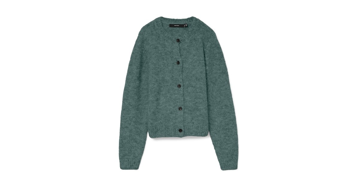 Vero Moda VMNOVAH O NECK - Trui - medium grey melange/grijs gemêleerd Vero Moda VMNOVAH O NECK - Trui - medium grey melange/grijs gemêleerd