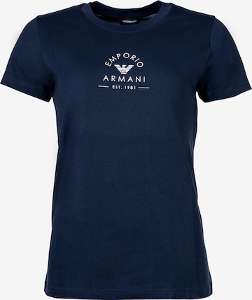 T-shirt Emporio Armani en bleu : devant