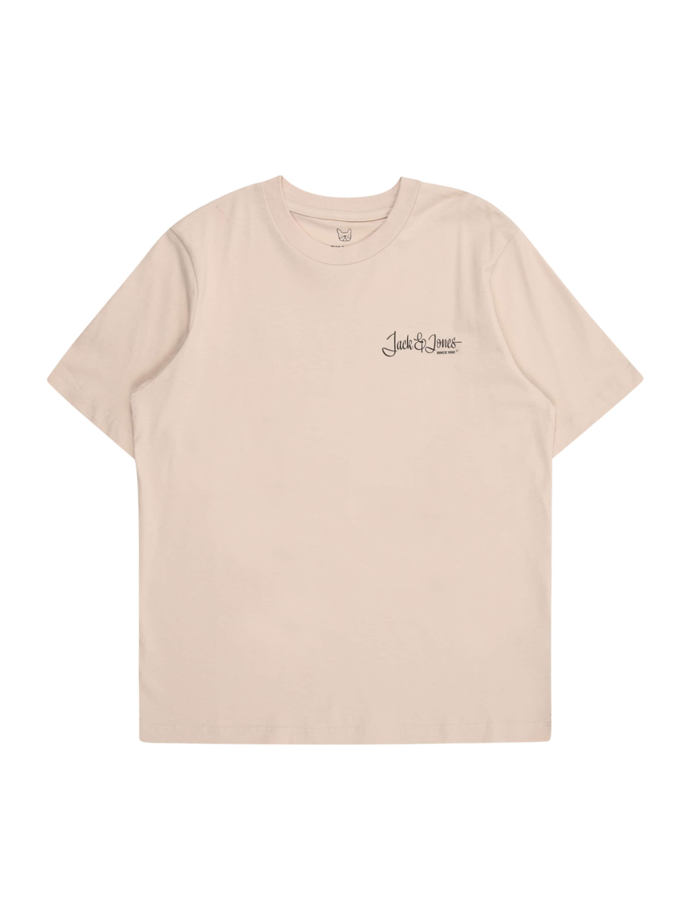 Jack & Jones Junior T-shirt 'JJYUKI' i beige: framsida