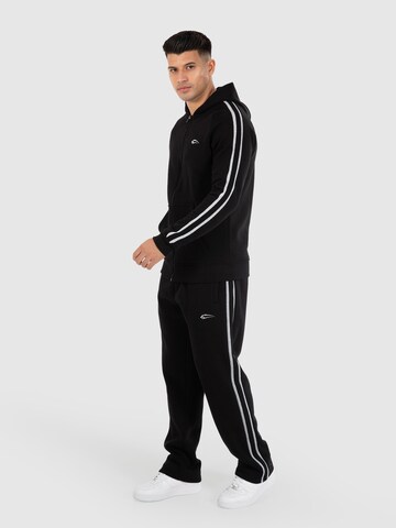 Smilodox Loosefit Sportbroek 'Miran' in Zwart