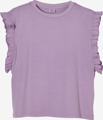 T-Shirt s.Oliver en violet : devant