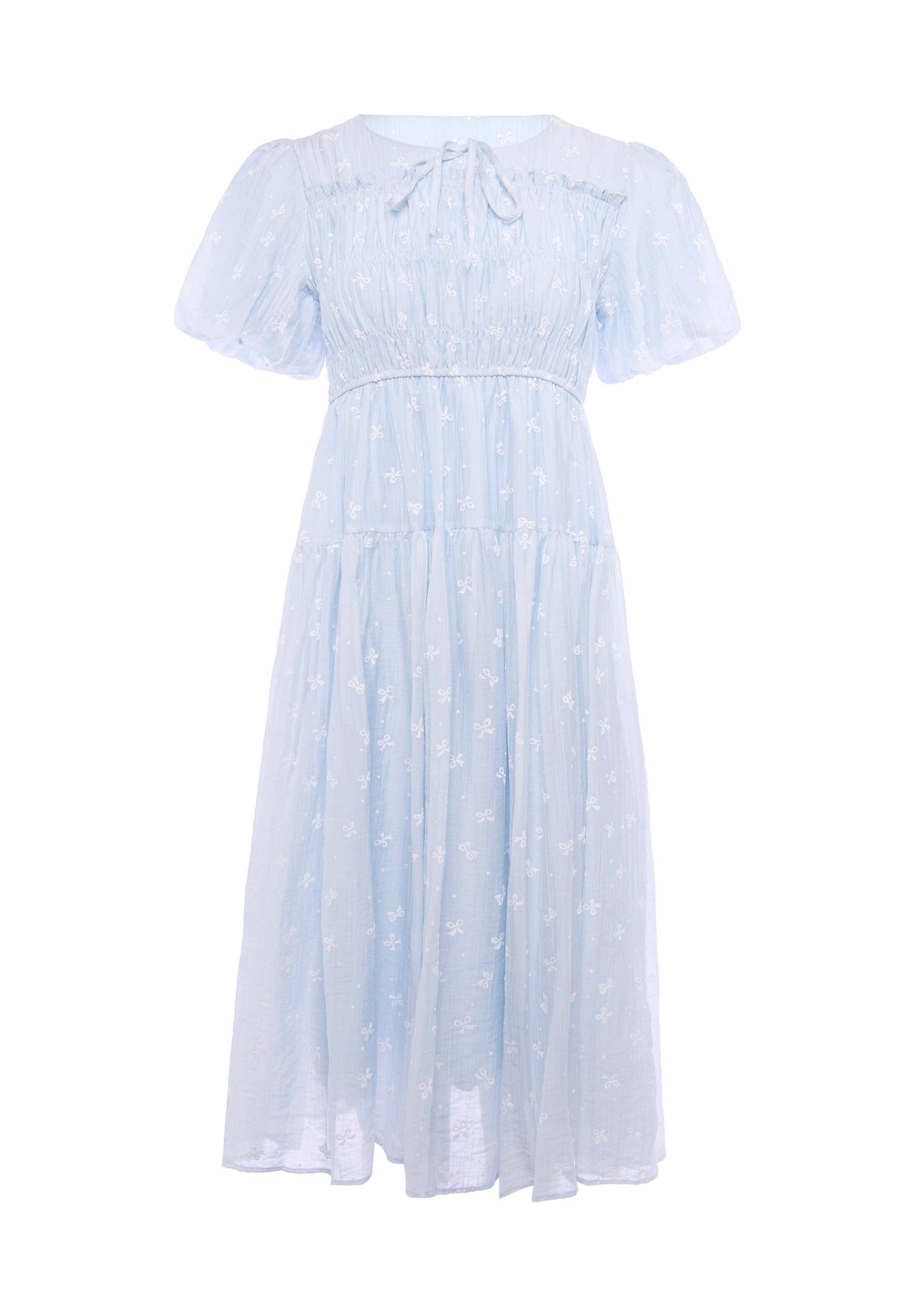 Usha - Vestido en azul: frente