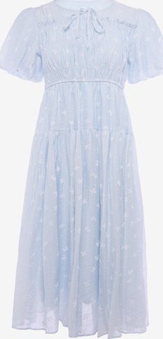 Usha - Vestido en azul: frente