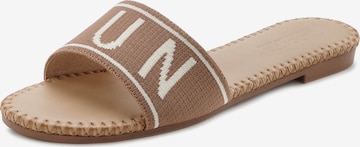 LASCANA - Zapatos abiertos en marrón: frente