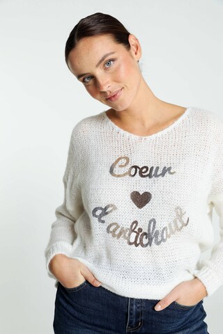 Cassis Pullover in Weiß
