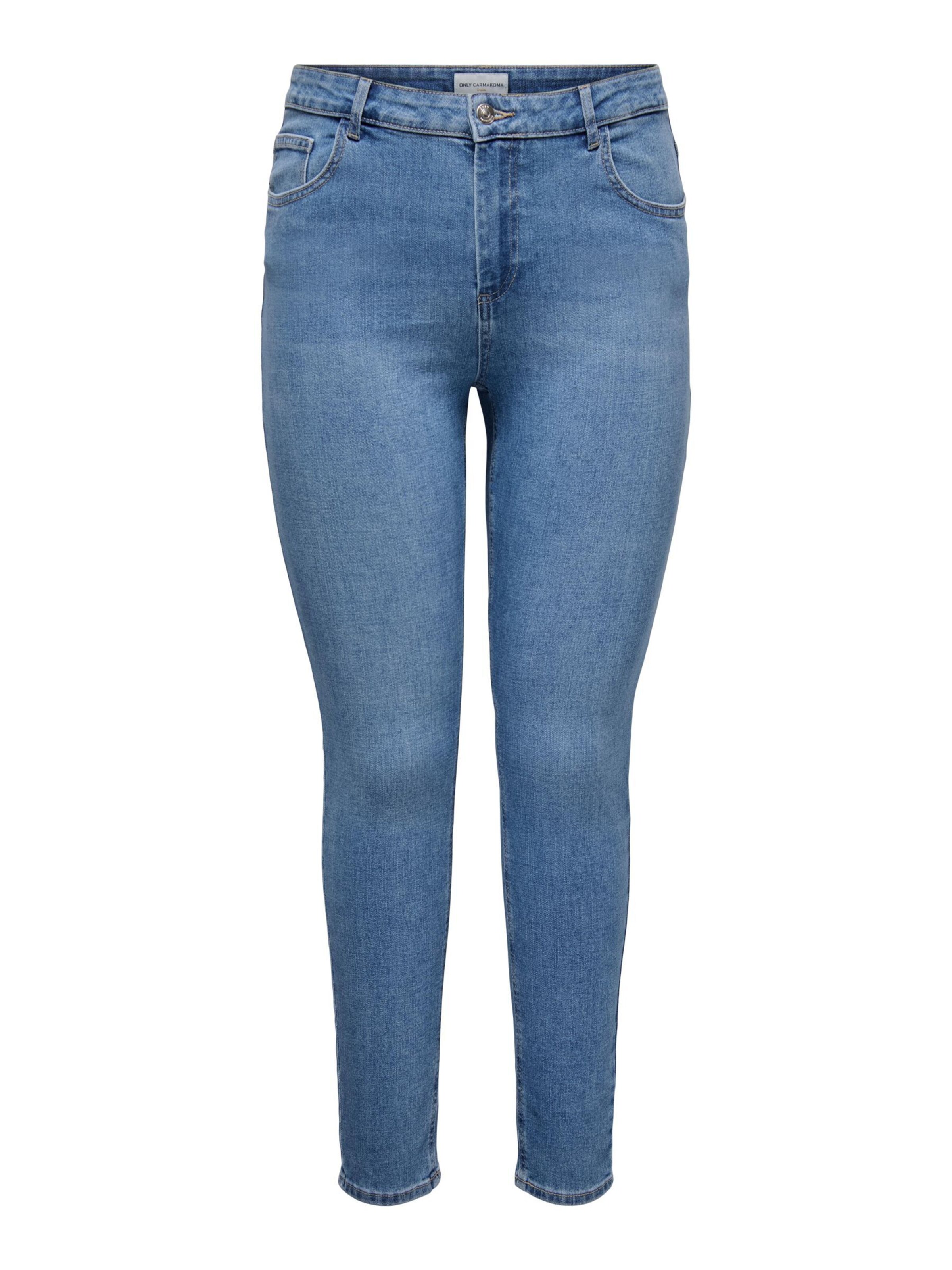 ONLY Carmakoma - Skinny Vaquero 'CARBilly' en azul: frente