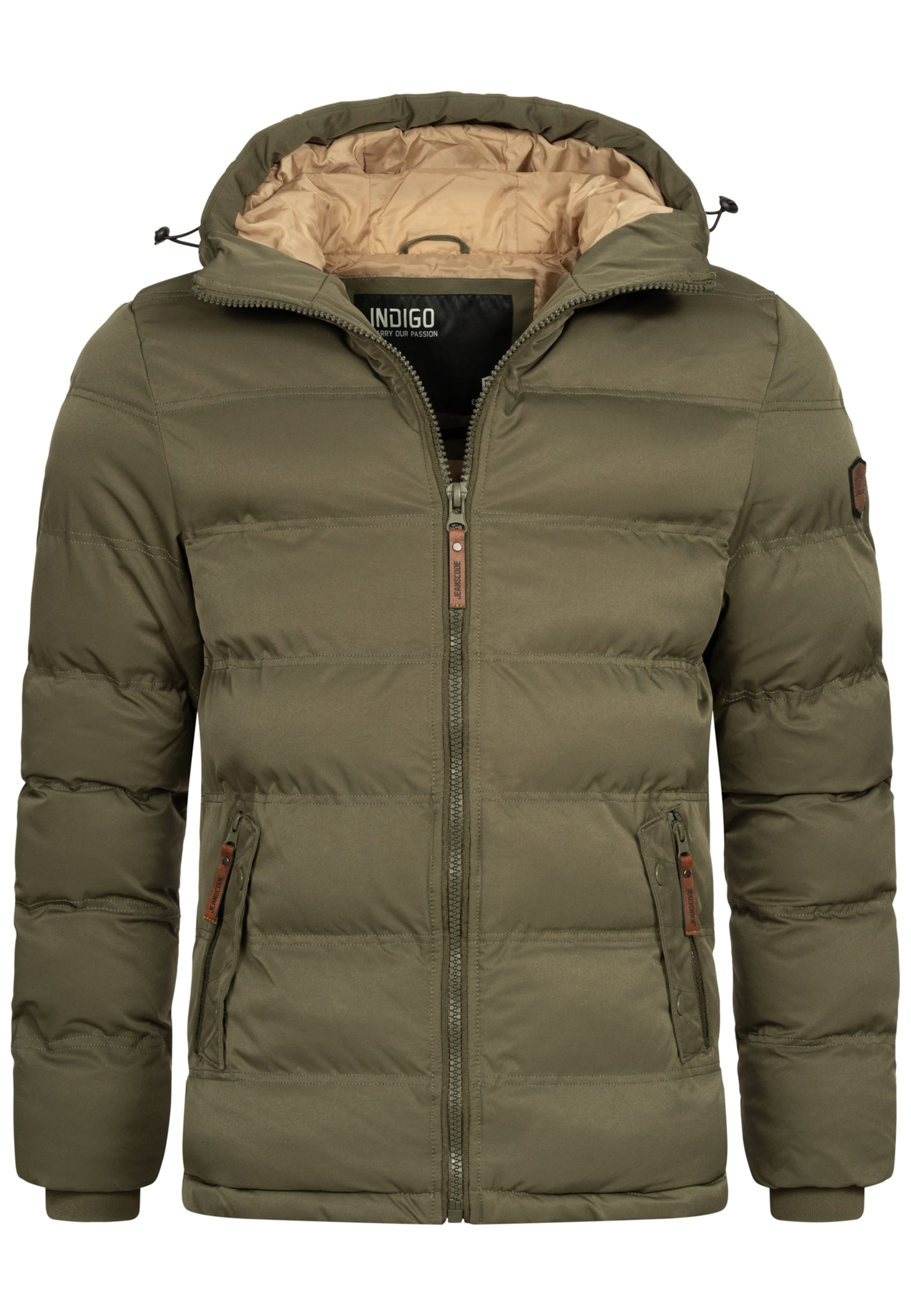 INDICODE JEANS Winterjacke in Grün: Vorderseite