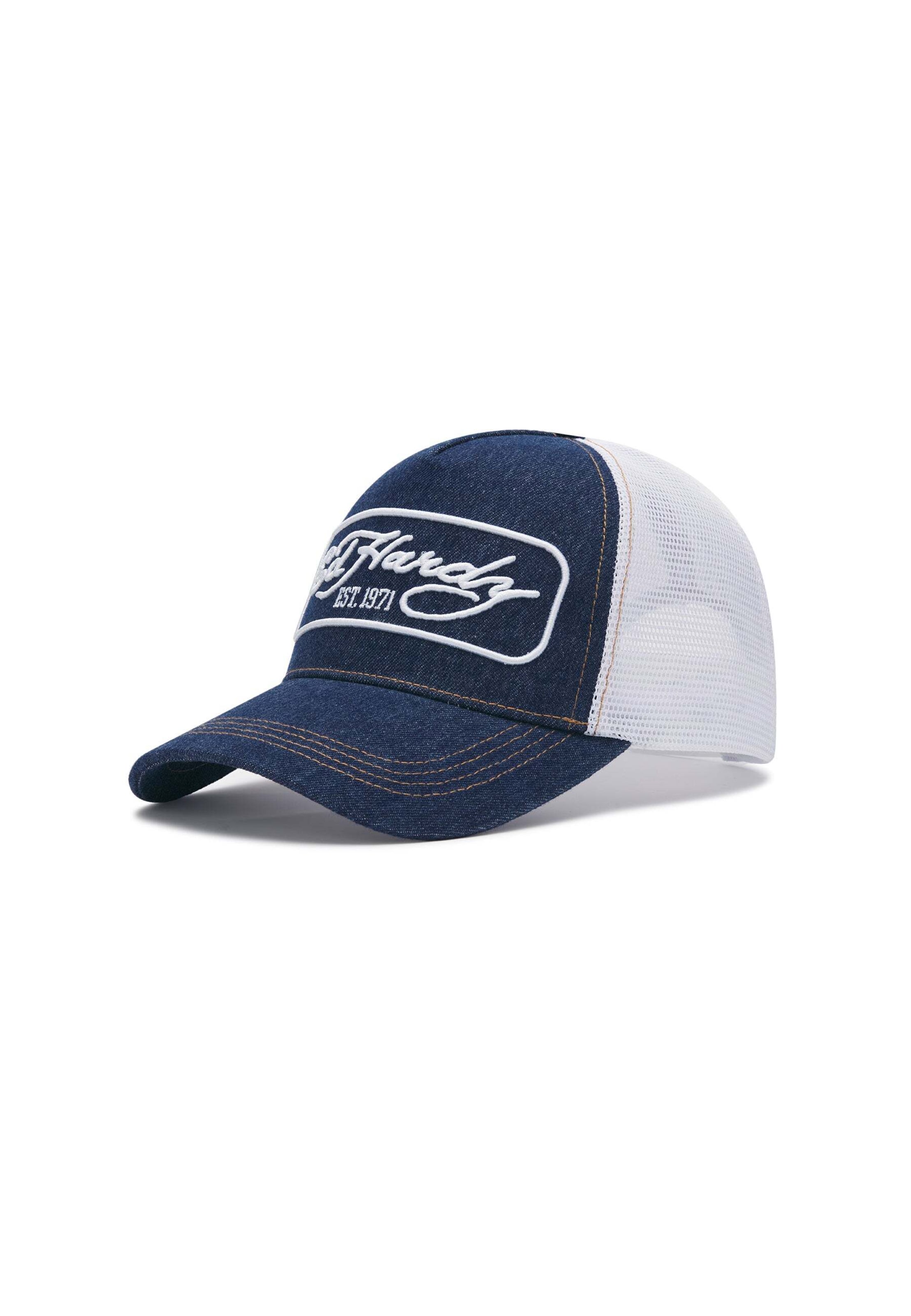 Ed Hardy Sapkák - kék: elől