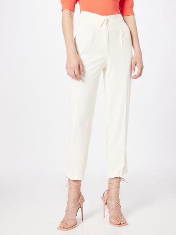 Regular Pantalon chino Karen Millen en blanc : devant