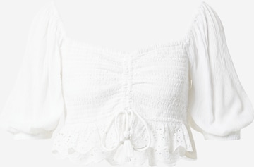 Camicia da donna di River Island in bianco: frontale