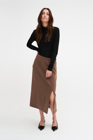 My Essential Wardrobe Nederdel 'Elle' i brun
