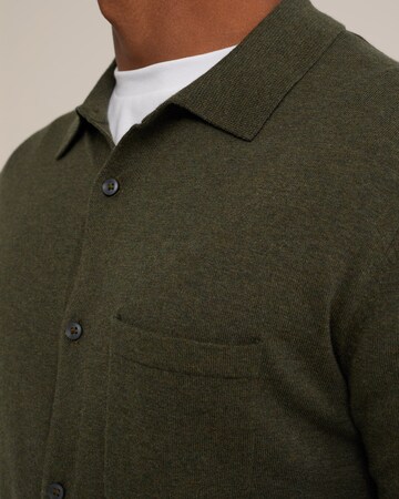 WE Fashion Slim fit Button Up Shirt in Green