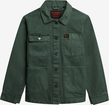 Superdry & Co Tussenjas 'Chore' in Groen: voorkant