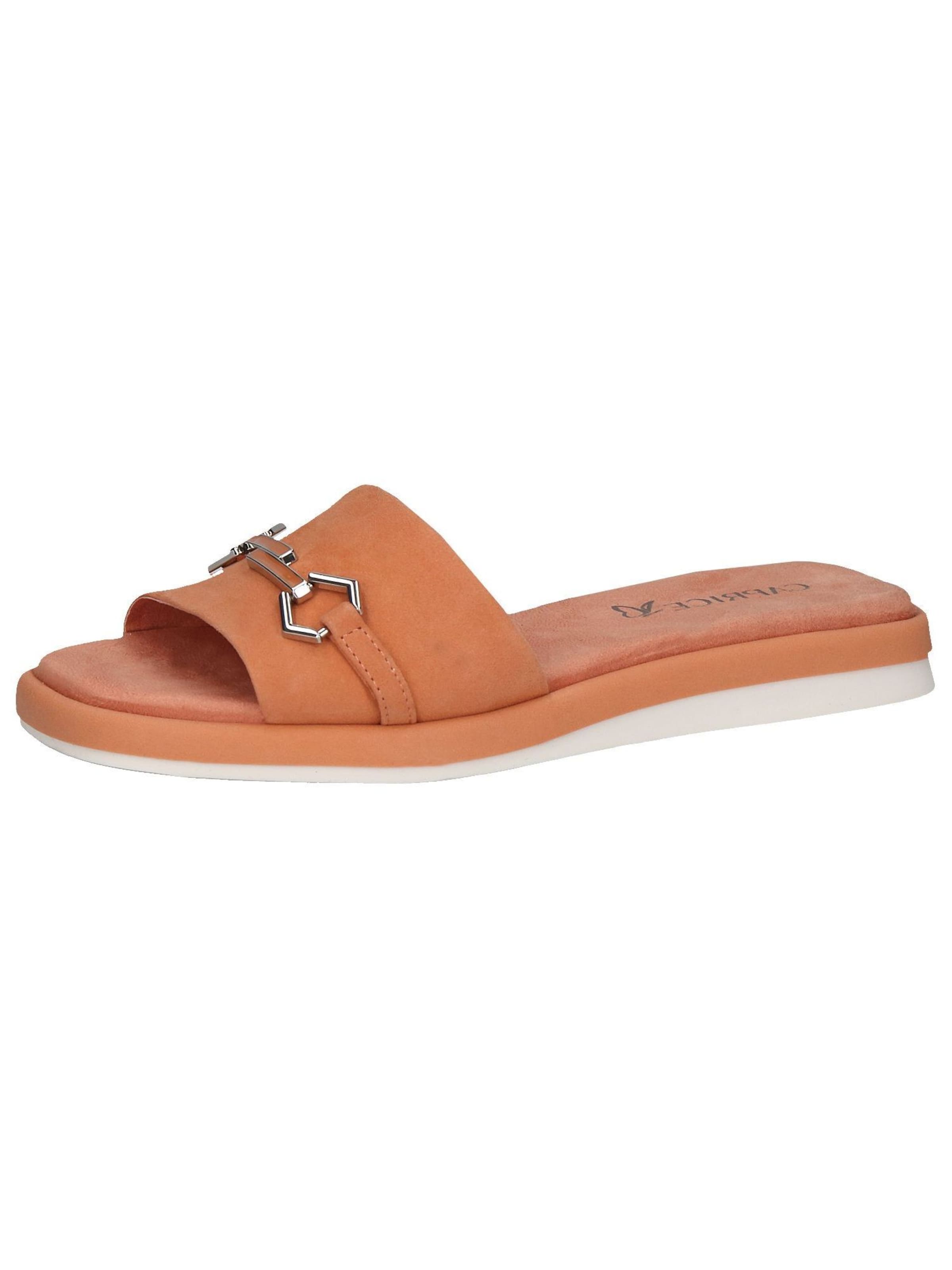 CAPRICE Mules in Orange: front