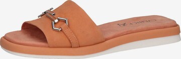 CAPRICE Mules in Orange: front