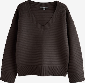 Next Trui in Bruin: voorkant