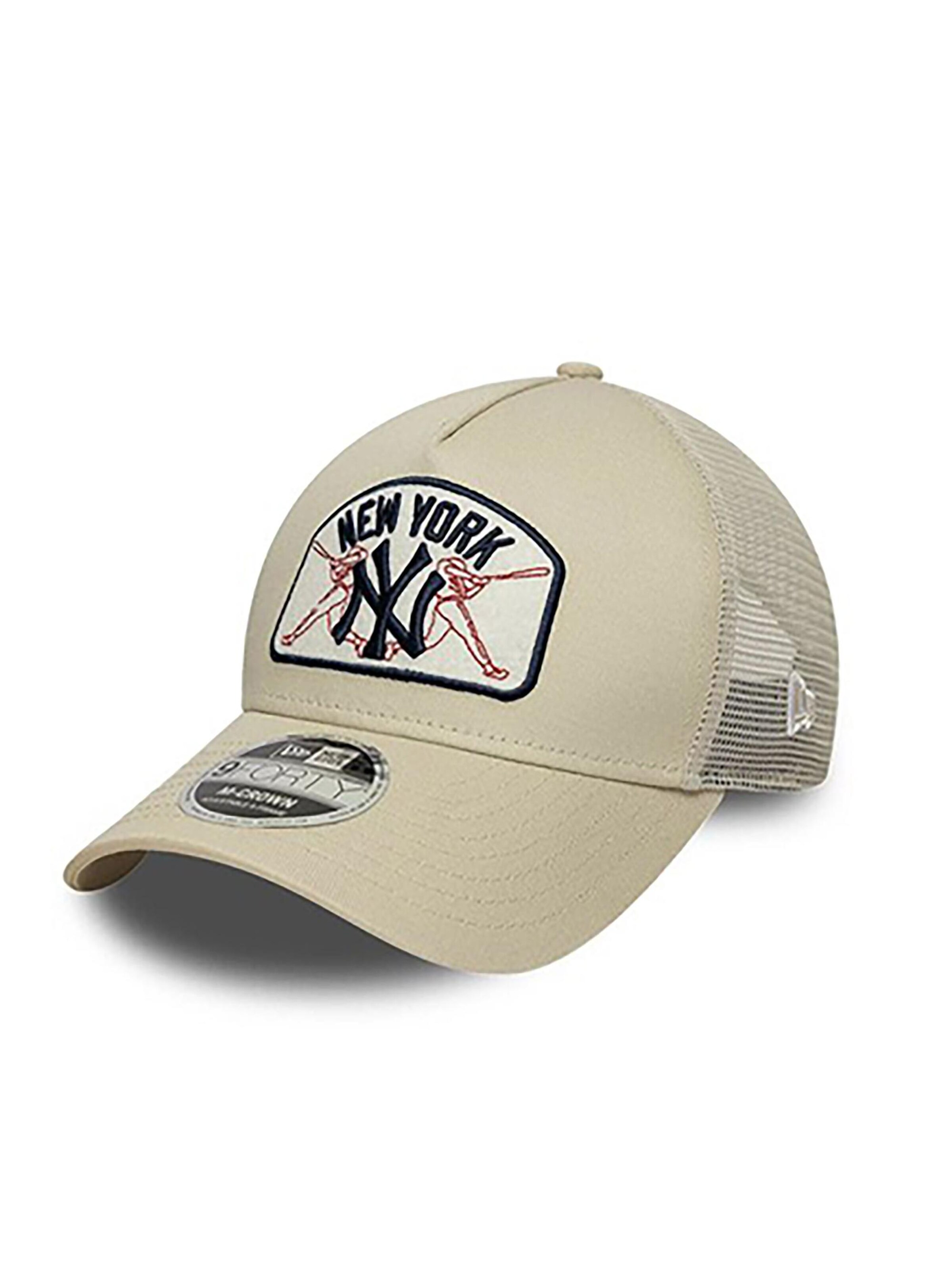 NEW ERA Cap '9FORTY Trucker Cap MLB New York Yankees Patch' in Beige