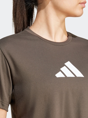 ADIDAS PERFORMANCE Λειτουργικό μπλουζάκι 'Essentials' σε πράσινο