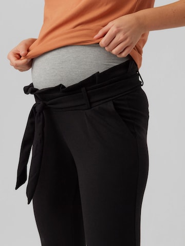 Vero Moda Maternity Skinny Pleat-Front Pants 'MEVA' in Black