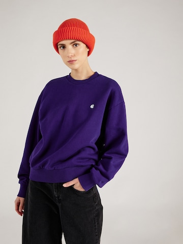Carhartt WIP Sweatshirt 'Casey' in Purple: front