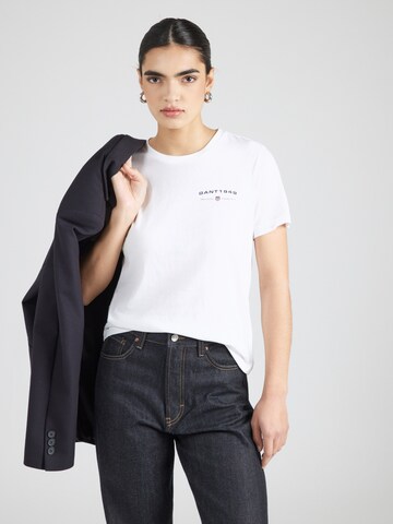 Maglietta di GANT in bianco: frontale