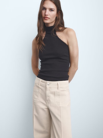 Wide leg Jeans 'JESSIE' de la MANGO pe bej