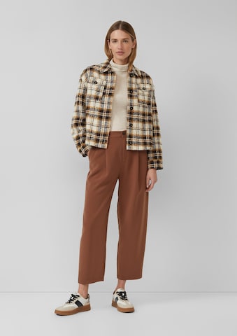 Loosefit Pantalon à pince s.Oliver en marron