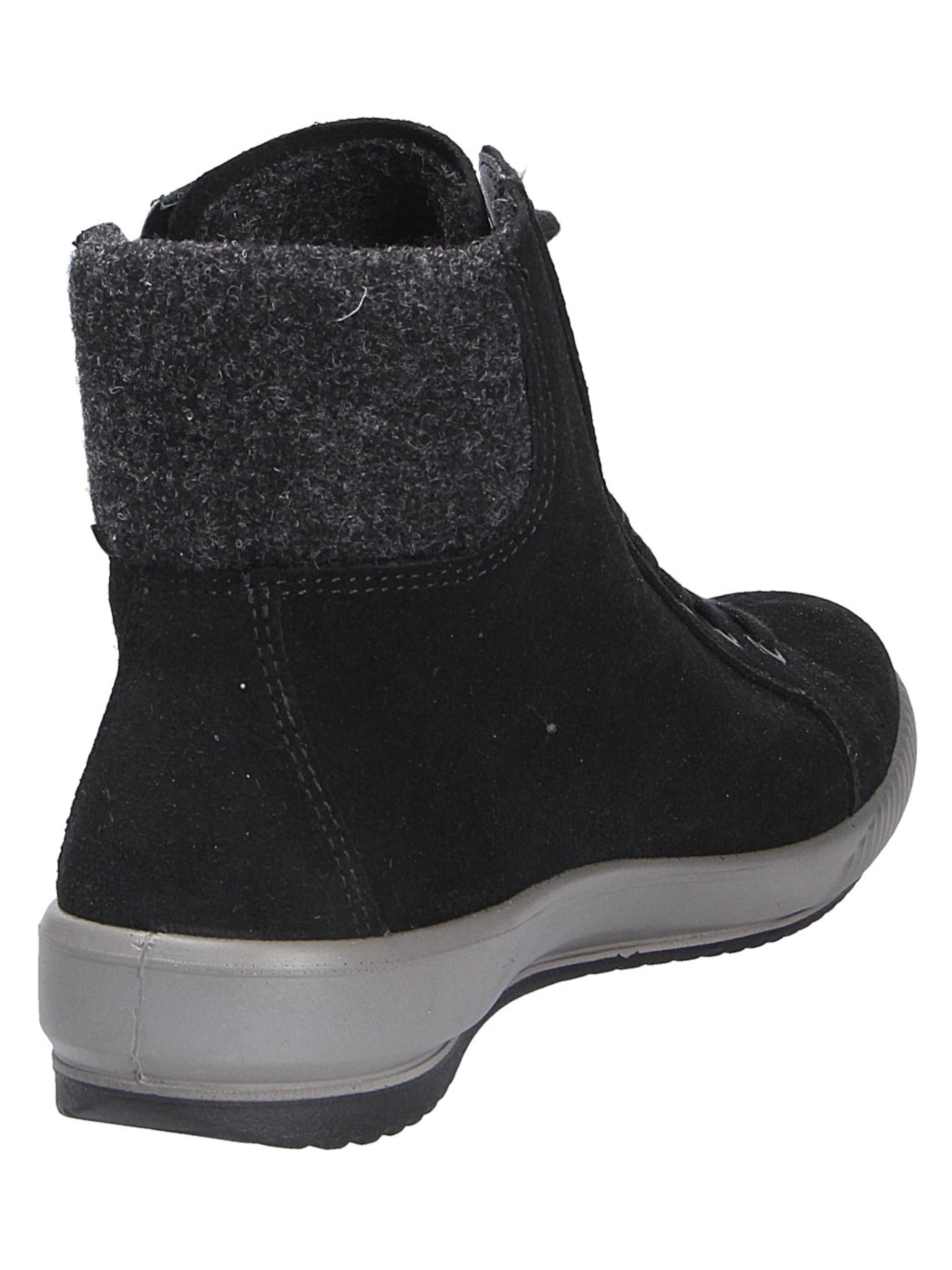 Legero Lace-Up Boots in Black