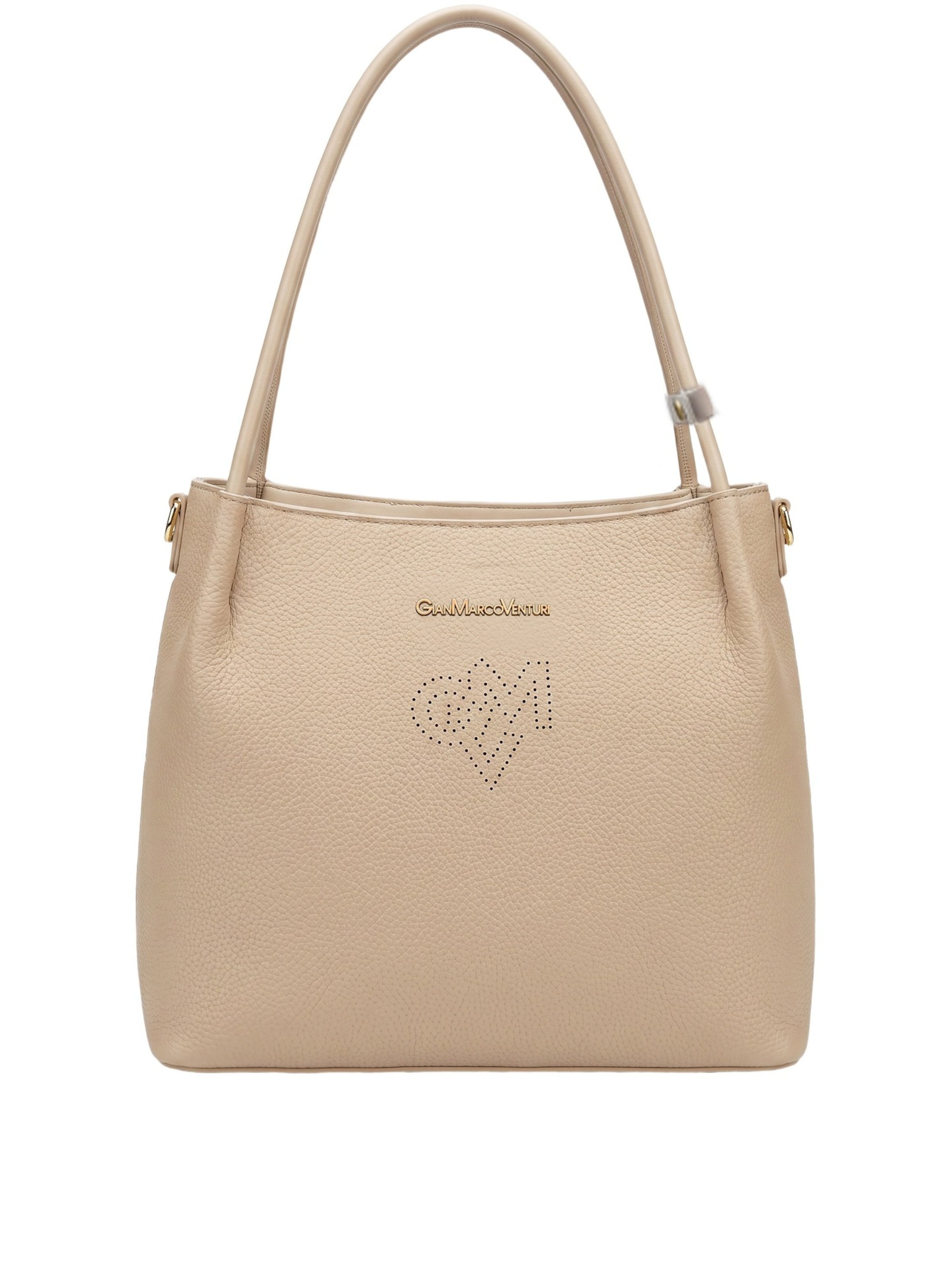 Borsa a spalla 'Borsa a Spalla Gianmarco Venturi PVC con Cuore Strass' di GianMarco Venturi in verde: frontale