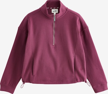 self. - Sudadera en lila: frente