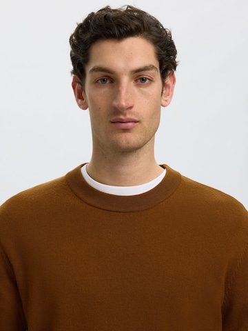 Pull-over SELECTED en marron