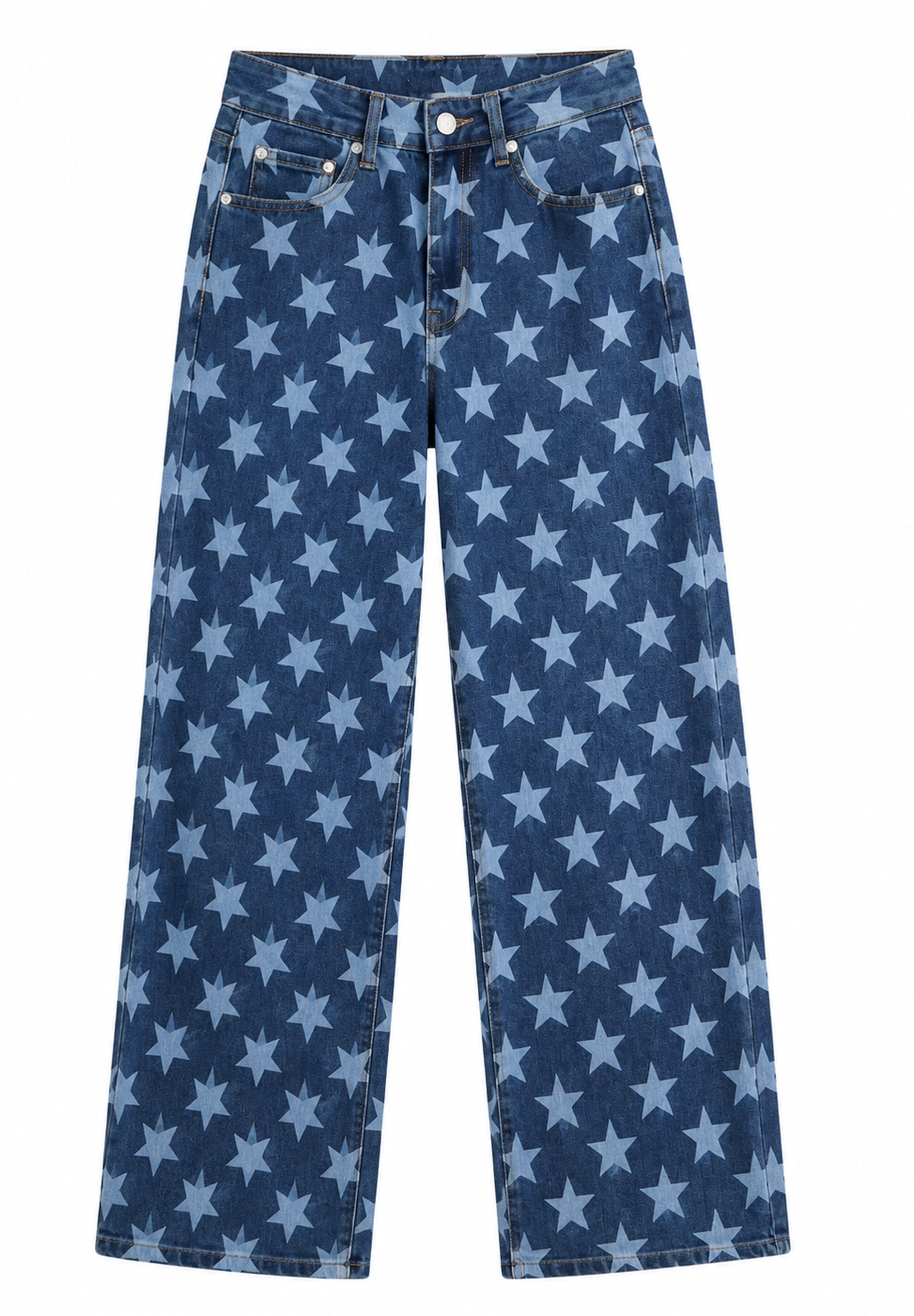 Wide Leg Jean Elara en bleu : devant