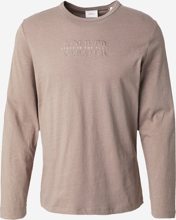T-Shirt s.Oliver en marron : devant