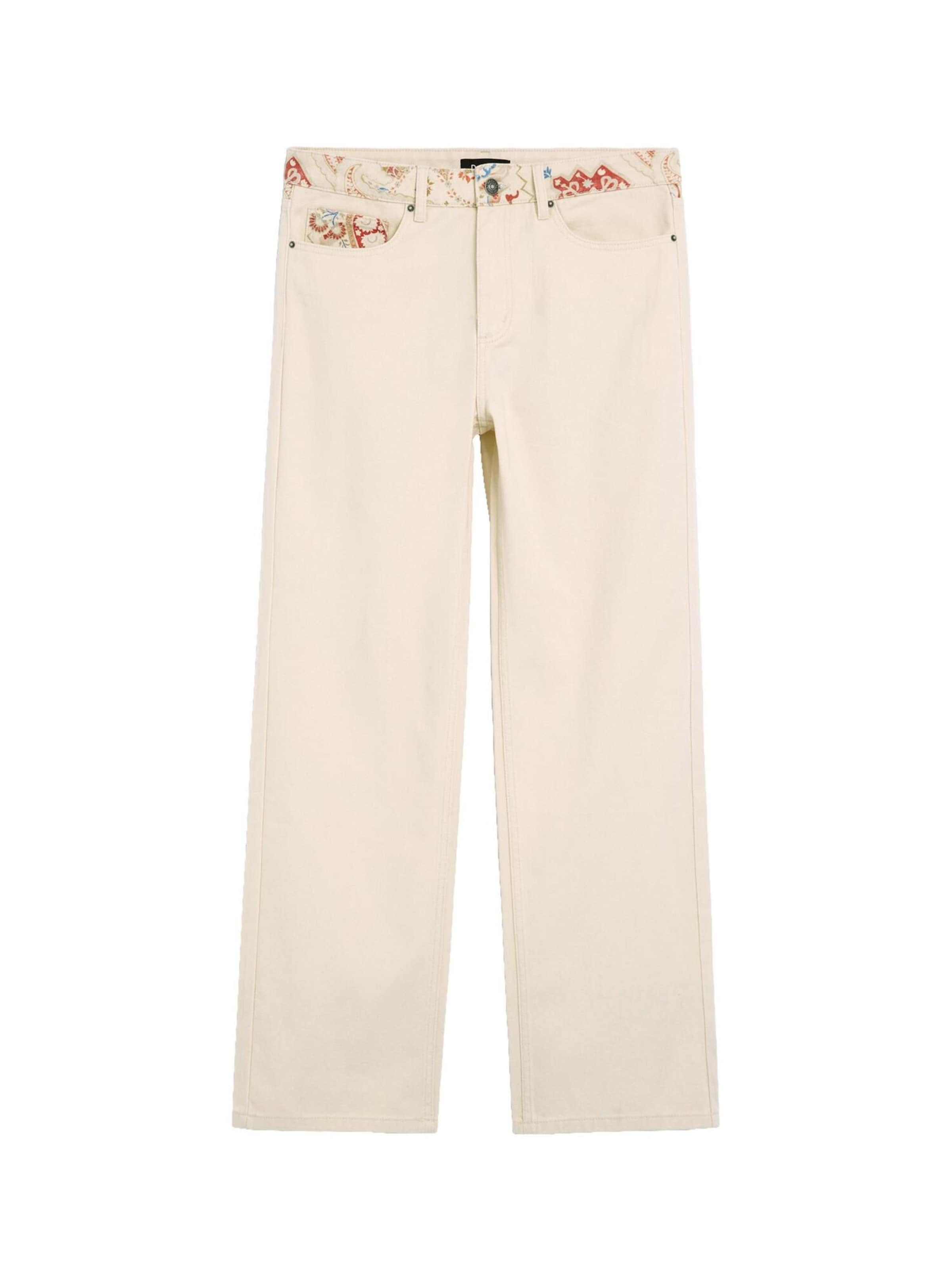 Desigual Regular Дънки в бяло: отпред