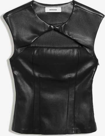 Bershka Top in Zwart: voorkant
