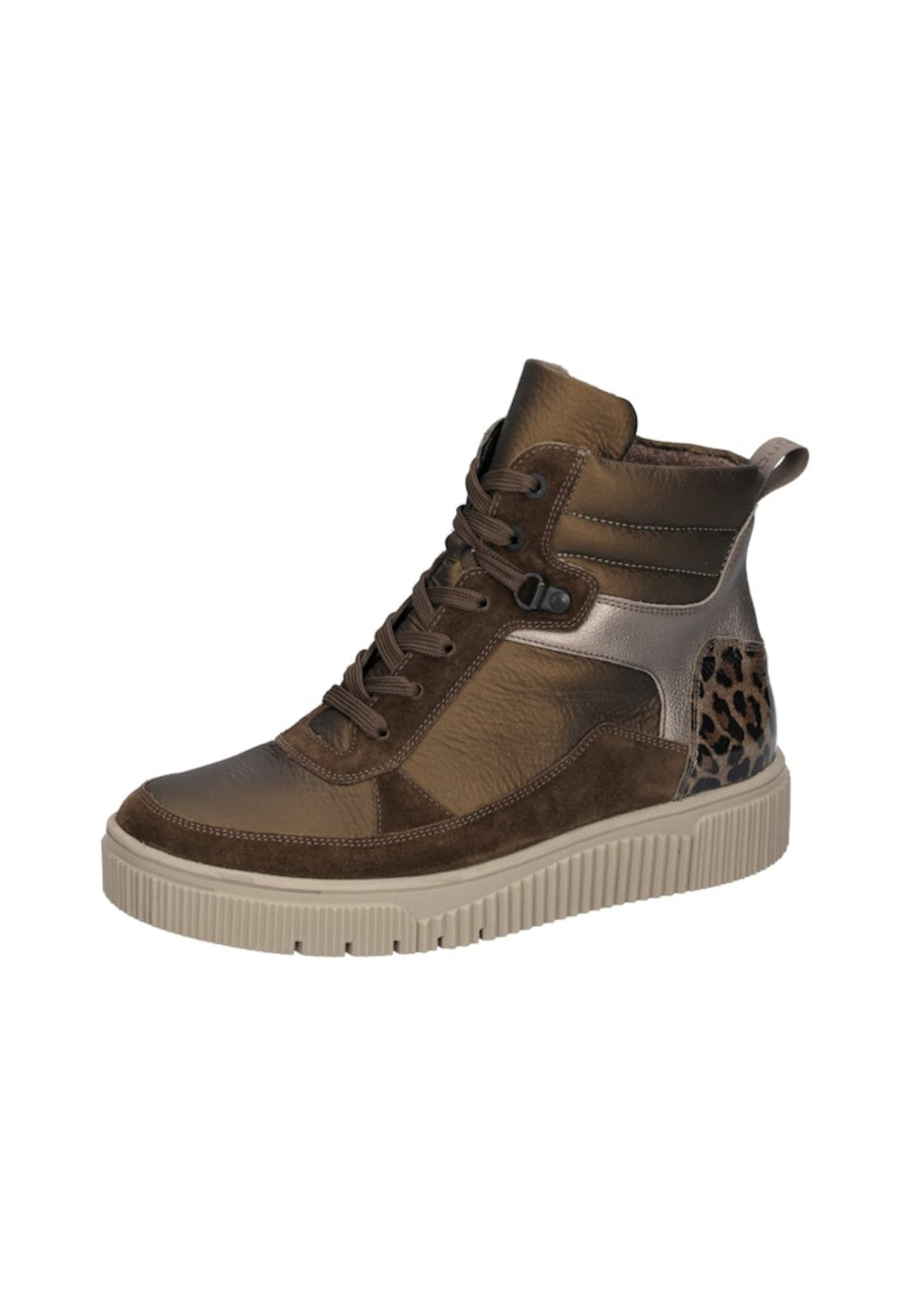 WALDLÄUFER Lace-up boot in Brown: front