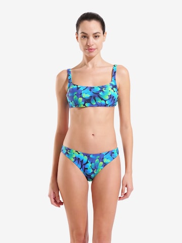ARENA Bustier Bikini 'WATER PRINTS' värissä sininen: etupuoli