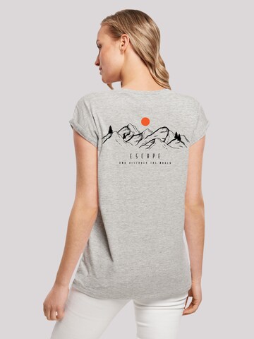 F4NT4STIC Shirt 'Discover the world' in Grijs: voorkant