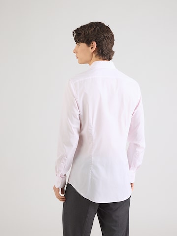 Michael Kors Слим Деловая рубашка 'CAMDEN' в Ярко-розовый: сзади