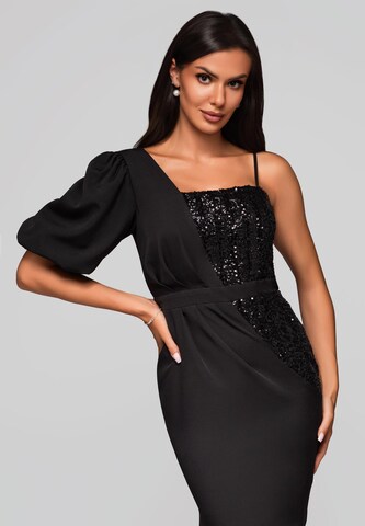 Ombre Abendkleid in Schwarz